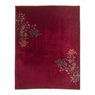 Antique Chinese Art Deco Rug, 08'11 X 11'04 For Sale