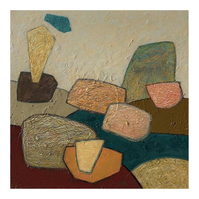 "Inside the Idle Hour" Original Mixed Media Abstract by Zac Woodiel For Sale