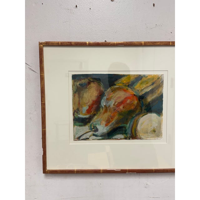Vintage Fruit Still Life Oil Painting, Signed For Sale In San Francisco - Image 6 of 12