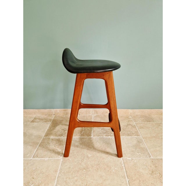 Erik Buch Scandinavian Model OD61 Stool in Teak by Erik Buch for OD Møbler, Denmark, 1960 For Sale - Image 4 of 15