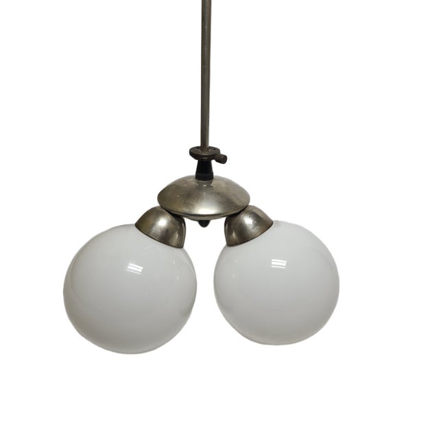 1970s Art Deco Glass Chandelier, Poland, 1970s For Sale - Image 5 of 11