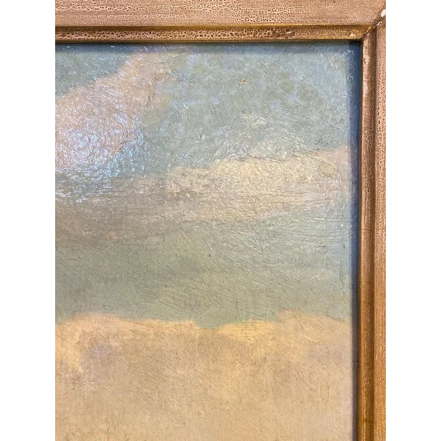 Olive Olive Parker Black Signed Oil on Canvas Autumn Landscape Giltwood Gold Frame For Sale - Image 8 of 13