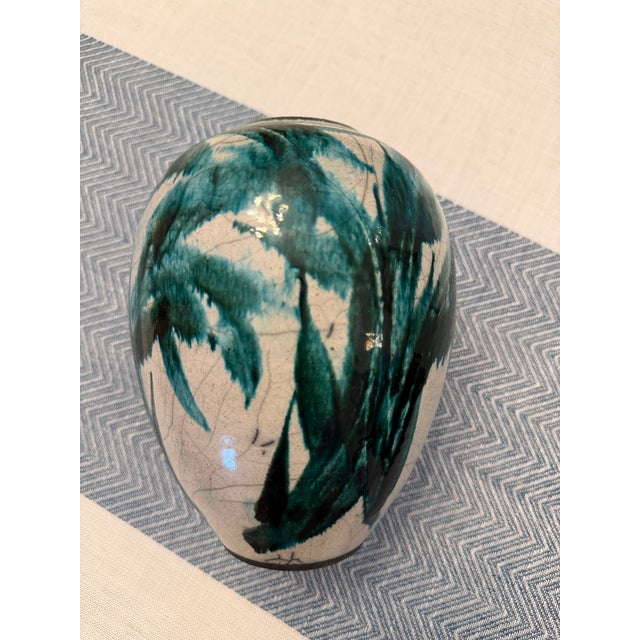 Asian Raku Pottery Signed For Sale - Image 3 of 9