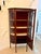 Brown Antique Edwardian Mahogany Inlaid Bow-Ended Display Cabinet, 1900 For Sale - Image 8 of 15