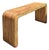 Vintage Tagged Gabriella Crespi Pencil Reed Waterfall Console Table For Sale