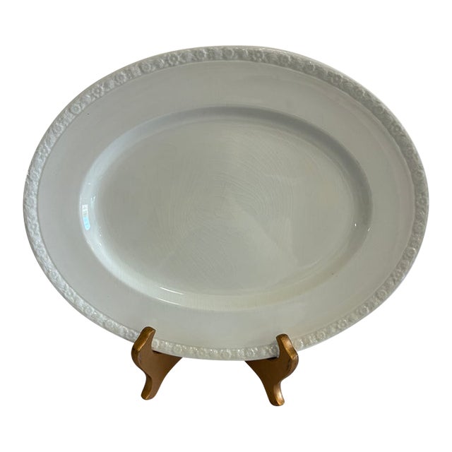 Vintage Wedgwood & Co. Embossed Ironstone Platter, England For Sale