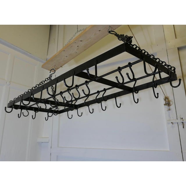 1960s Large French Iron Pot Hanger, 1960s For Sale - Image 5 of 8