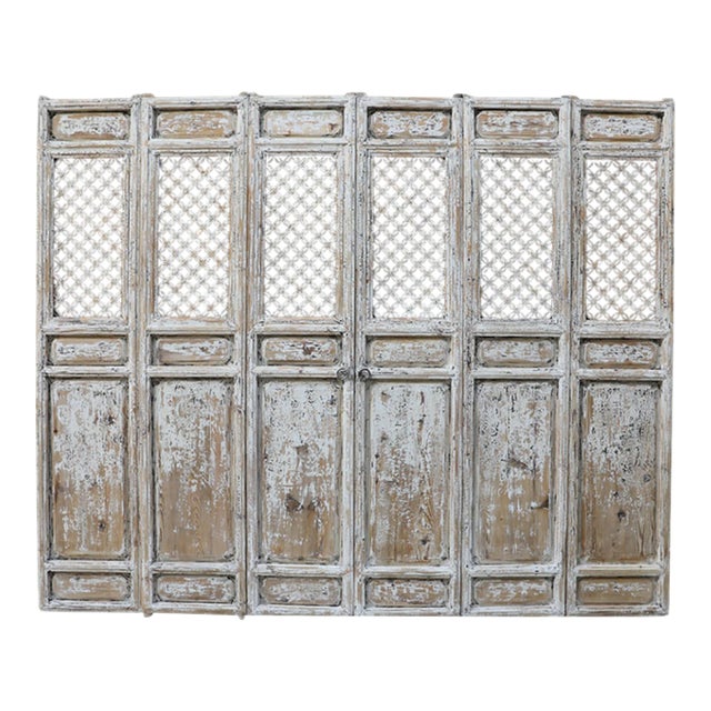 Set of 6 Antique Chinese Carved Pine Wall Panels/Doors/Screens For Sale
