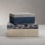 This t'nalak and raffia decorative box in natural and blue color organizes cluttered spaces in a stylish snap that will...