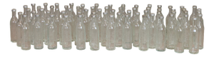 Vintage Bottles, 1950s, Set of 68