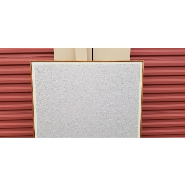 Modern Abstract Painting on Canvas, Framed For Sale - Image 10 of 11