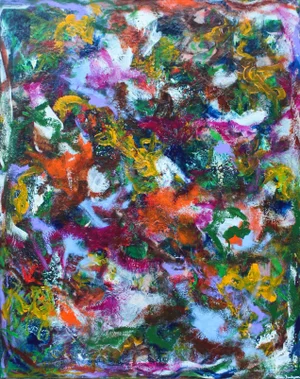 "Paradise Lost" Vibrant Contemporary Painting by Lisa Finlayson