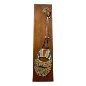 Mid-Century Modern Harris G. Strong Porcelain Tile Wall Art Guitar Hanging