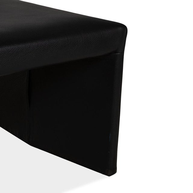 Together Bench in Black Leather from Walter Knoll / Wilhelm Knoll For Sale - Image 4 of 10