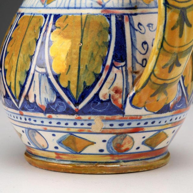 Majolica Jug and Pourer from Gualdo Tadino For Sale - Image 5 of 8