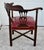 Brown Antique Carved Mahogany Chippendale Style Corner Chair W/Leather Seat For Sale - Image 8 of 12