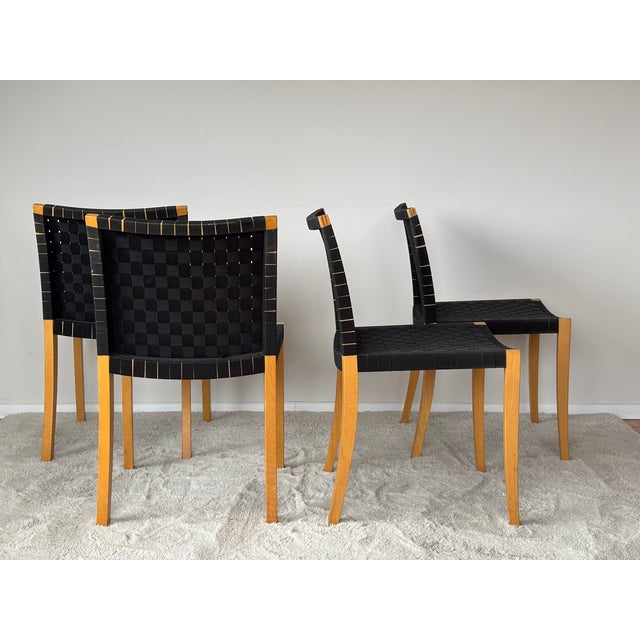 Blue Model 737 Chairs by Peter Maly for Thonet, 1990s Set of 4 For Sale - Image 8 of 17