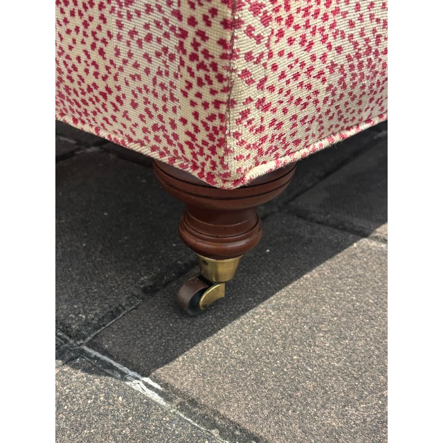 Vintage Drexel Heritage French Provincial Cheetah Print Ottomans, a Pair For Sale In Miami - Image 6 of 9