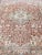 1920s Persian Heriz With Geometric Medallion in Soft Red, Gray Blue With Soft Greens 7'6 X 10'8 For Sale - Image 5 of 13
