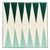 Misette Backgammon Linen Napkins, Set of 4, Green For Sale