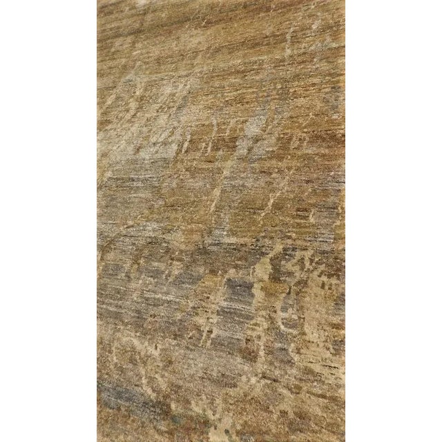 Hand-Knotted Modern Abstract Design Rug - 8′ × 9′11″ For Sale - Image 4 of 11