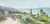 Stevens, Southern European Lakeside Landscape, Oil on Canvas, Mid-20th Century For Sale - Image 9 of 10