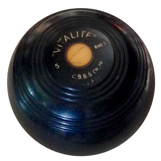 English Lawn Bowling Ball Chairish