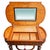 Antique Rosewood & Marquetry French Marquetry Vanity Table With Mirror For Sale - Image 9 of 11