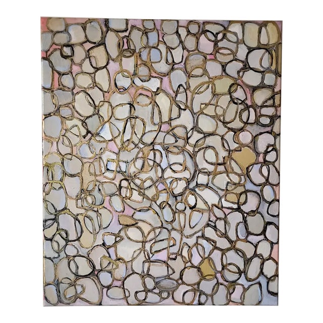 Untitled #423 (2022) Is an Abstract Oil Painting on Linen Canvas by Lynn Christian For Sale