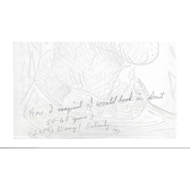 Nude on green paper from the estate of Chicago artist James Frederic Bone (1929-2015). Signed and dated lower right....