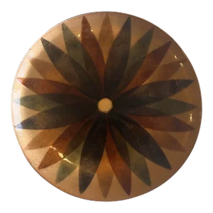 Vintage Mid-Century Modern Annemarie Davidson Large Abstract Copper Enamel Decorative Plate