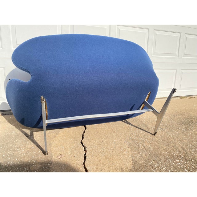 1970s Attributed to Arne Jacobsen Blue Swan Sofa for Fritz Hansen Vintage Original For Sale - Image 10 of 10