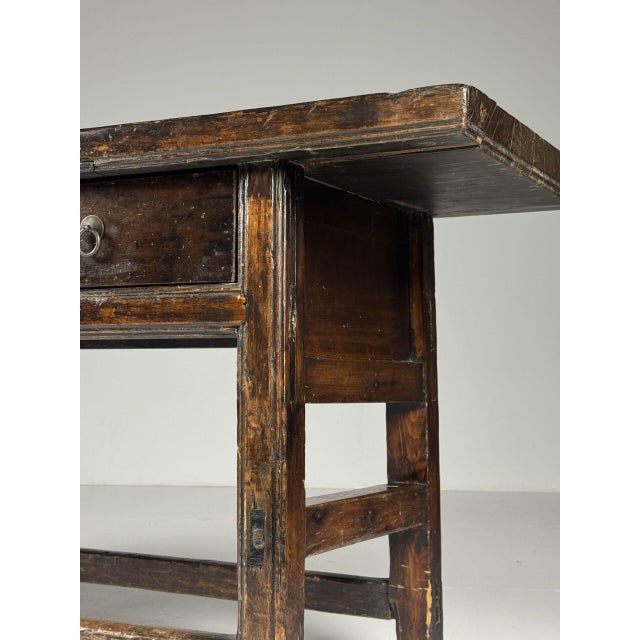 Brown Antique Chinese Side Table, 1900s For Sale - Image 8 of 18