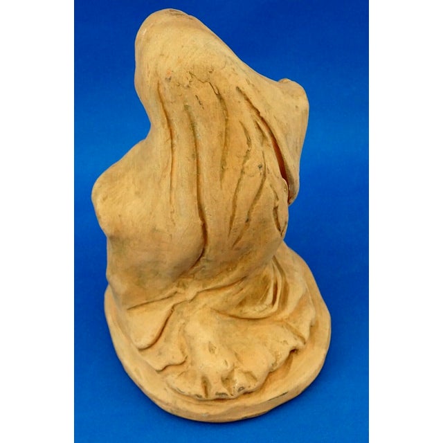 19th Century Neapolitan Nativity Scene Terracotta Madonna Sculpture, Italy, 1800s For Sale - Image 11 of 18