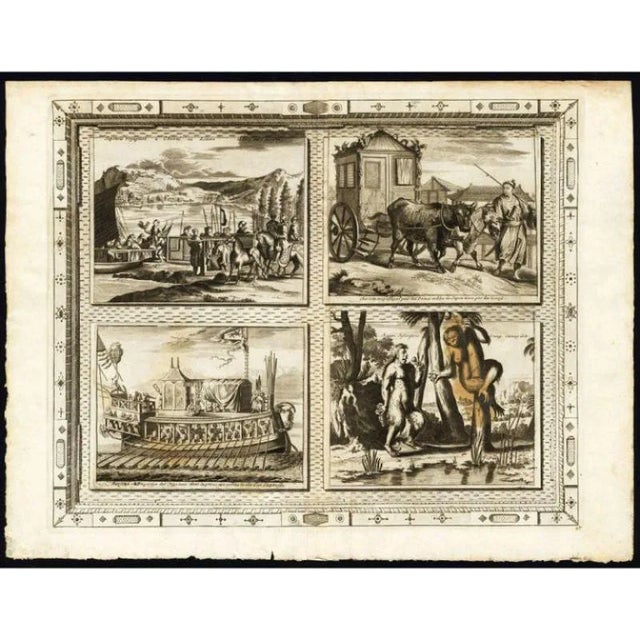 Four Japanese Views by Van Der Aa, 1725 For Sale