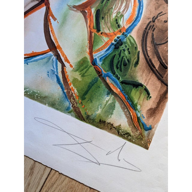 Salvador Dali, La Femme Cheval, 1971, Original Hand-Signed Color Lithograph For Sale - Image 4 of 11