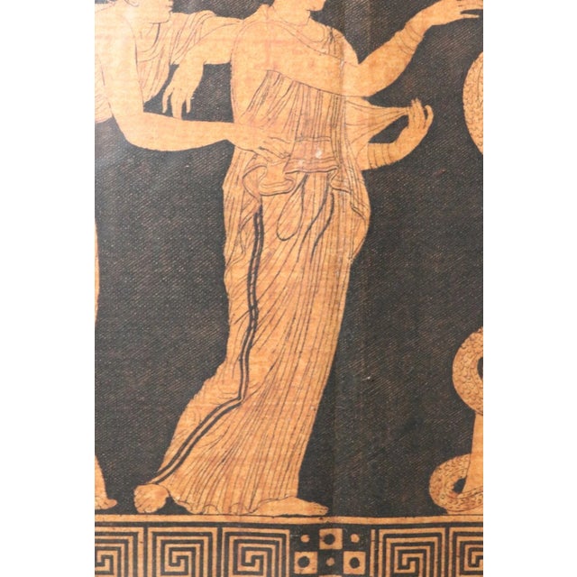 Orange Rare Antique Sir William Hamilton's Collection of Etruscan Aquatint Engraving For Sale - Image 8 of 12