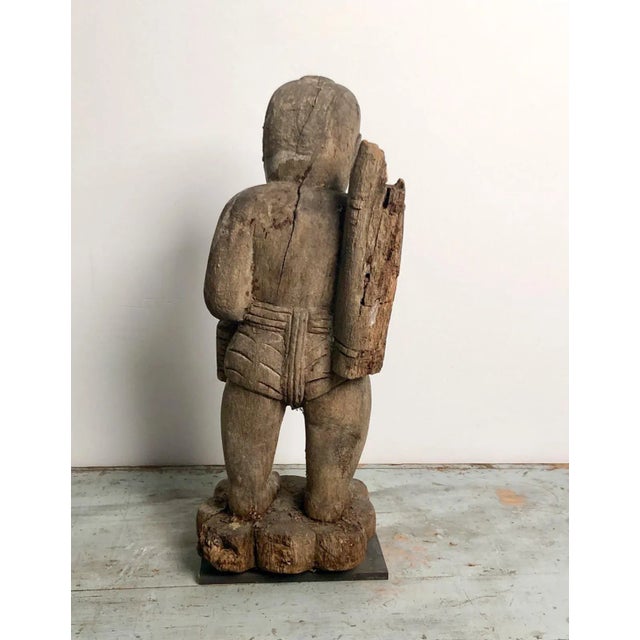 1900 - 1909 1900 Antique Southeast Asian Workman Carving For Sale - Image 5 of 6