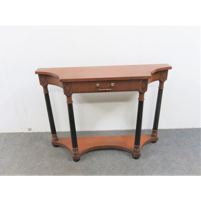 French Empire Hekman Cherrywood Console Table Chairish