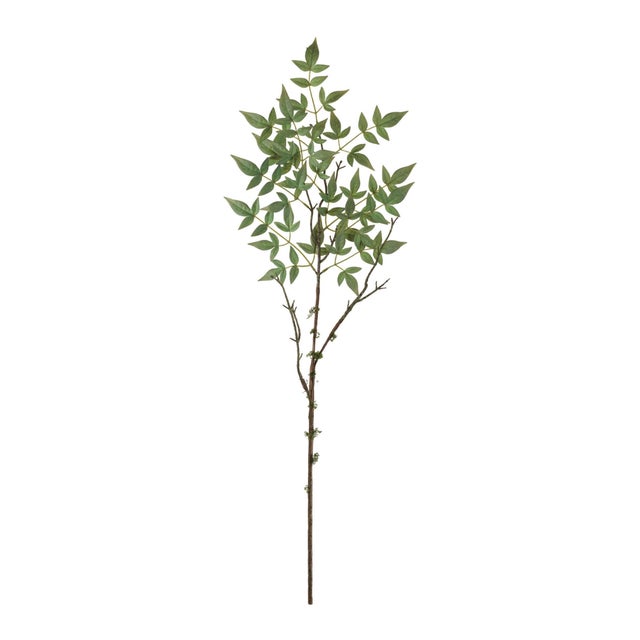 Bring a fresh botanical touch to your decor with this Green Mini Leaf Branch Set. Designed with slender natural-looking...