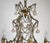 Metal Gold-Plated Metal & Murano Glass Drop Chandelier, 1930s For Sale - Image 7 of 14