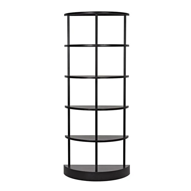 This pared down, industrial inspired bookcase is the essence of simplicity. Handcrafted of metal with a deep black finish,...