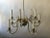 10 Arm 1950s Italian Brass/Crystal Chandelier For Sale - Image 10 of 13