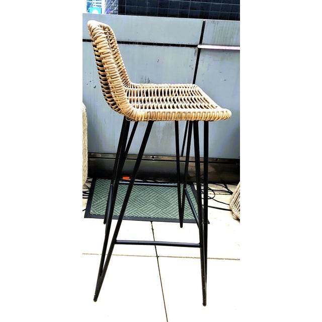 American Palecek Outdoor 30" Bar Stool For Sale - Image 3 of 8