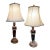 1970s Hand Carved Balinese Figural Table Lamps in the Style of James Mont - A Pair For Sale
