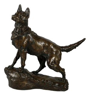 T-F. Cartier, Le Berger, Early 1900s, Bronze