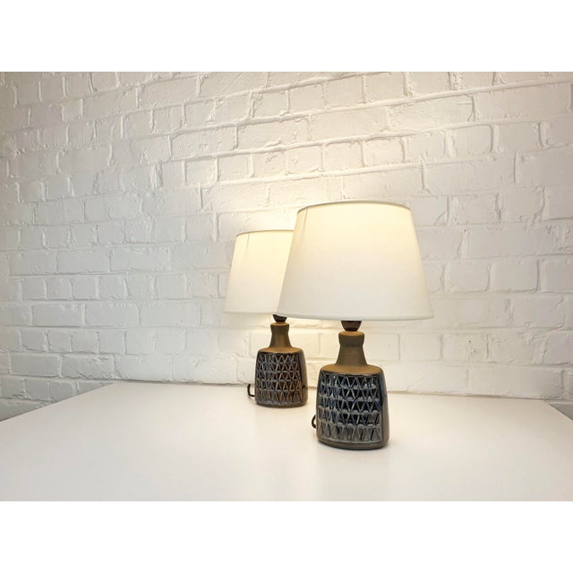 Einar Johansen Ceramic Model 1036 Table Lamps by Einar Johansen for Søholm, Denmark, 1960s, Set of 2 For Sale - Image 4 of 15