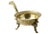 Asian Figural Brass Footed Bowl For Sale - Image 9 of 9