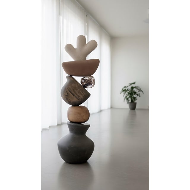 A contemporary mixed-media sculpture by the Spanish artist Rubén Sánchez (Zoonchez), made in collaboration with Amber...