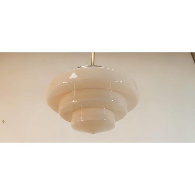 Brass and Glass Ceiling Lamp For Sale - Image 12 of 16